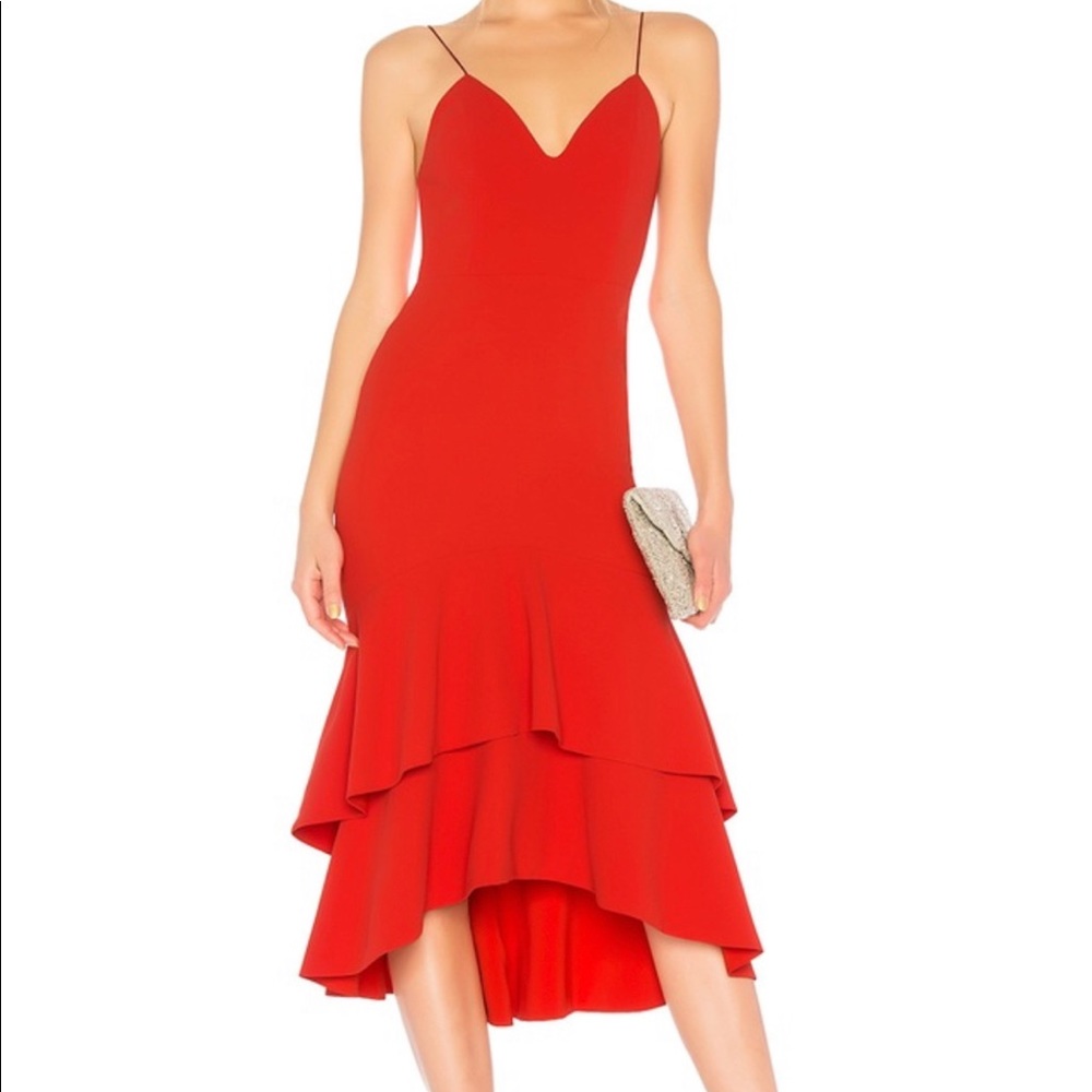 Alice + Olivia Amina Dress in Perfect Poppy sz 2